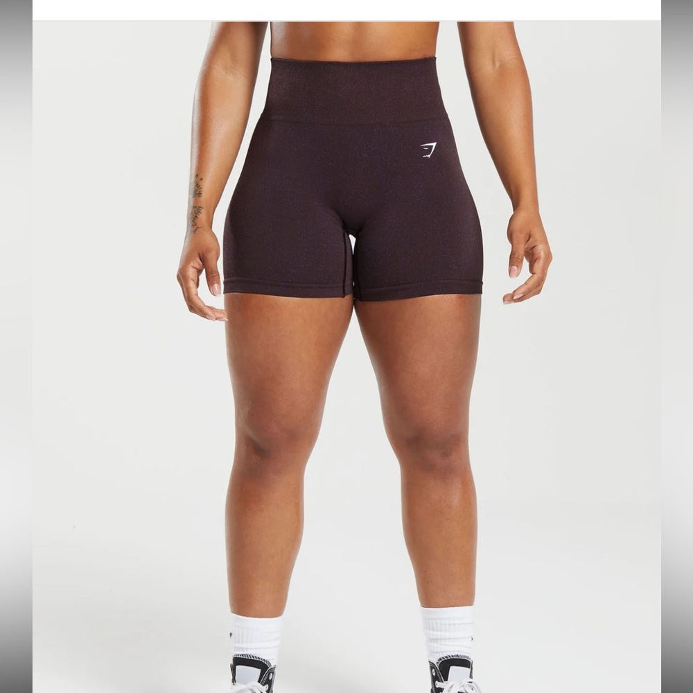 Adapt Fleck Seamless Shorts - Plum Brown/Dewberry Purple